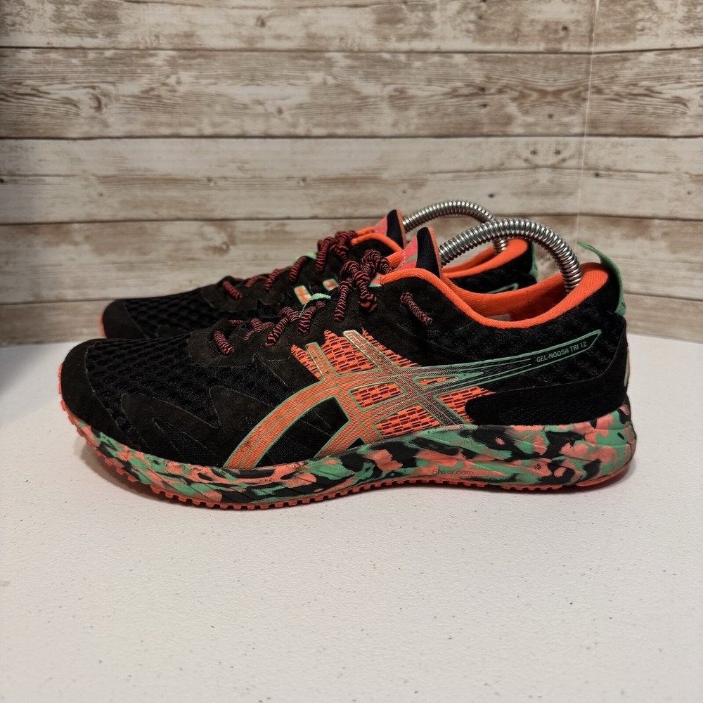 ASICS Gel Noosa Tri 12 Camo -Black Coral Men's Size 7.5- Style 1011A673